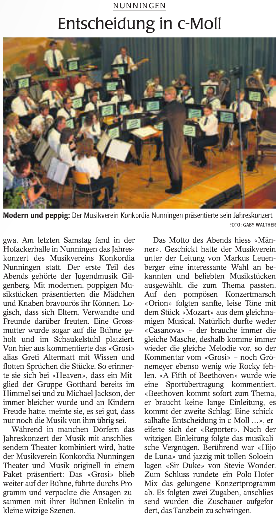 Wochenblatt für das Schwarzbubenland und das Laufental   Nr. 15   14. April 2011   Seite 7